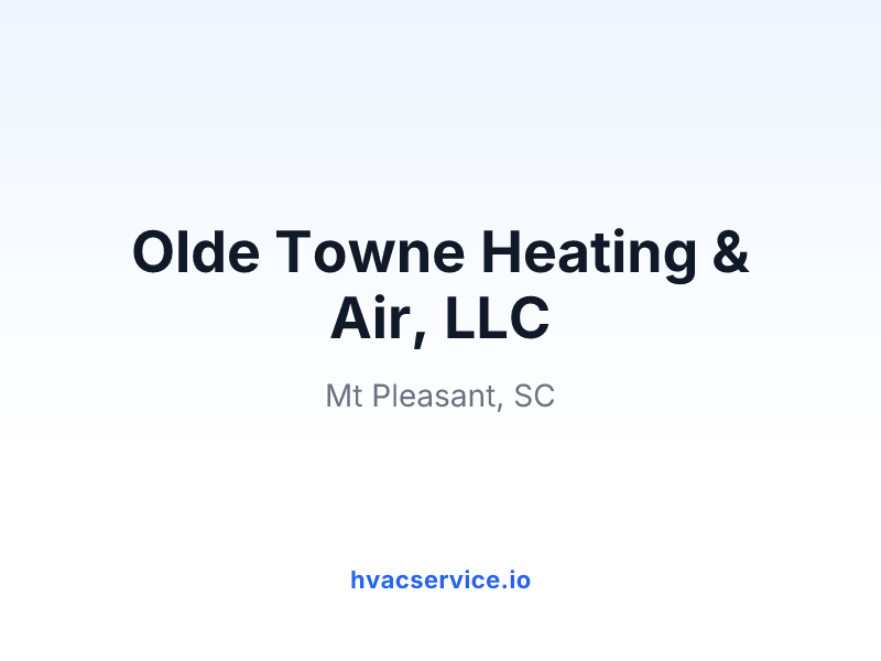 Olde Towne Heating & Air, LLC