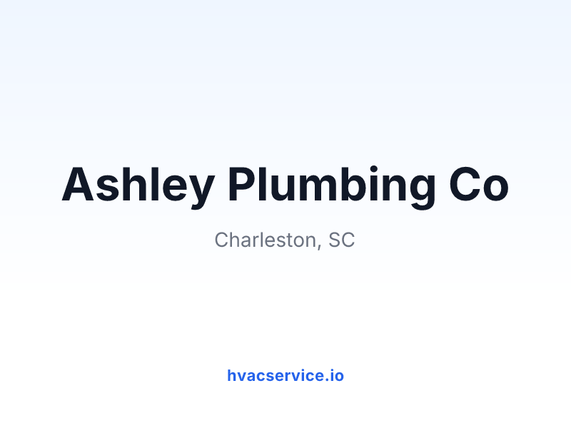 Ashley Plumbing Co