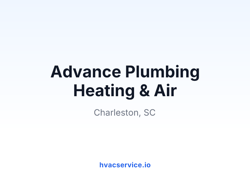 Advance Plumbing Heating & Air