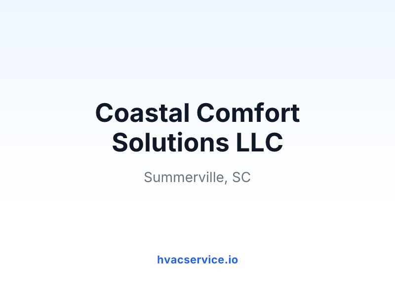 Coastal Comfort Solutions LLC