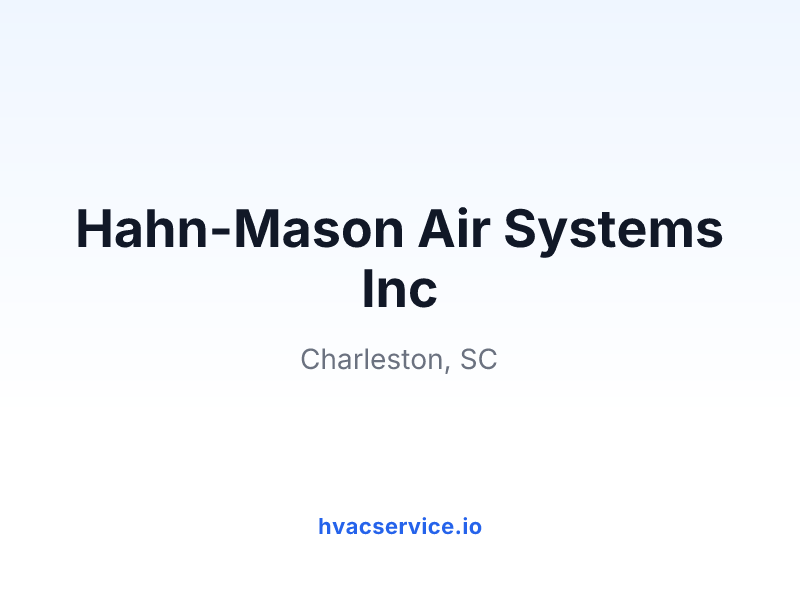 Hahn-Mason Air Systems Inc