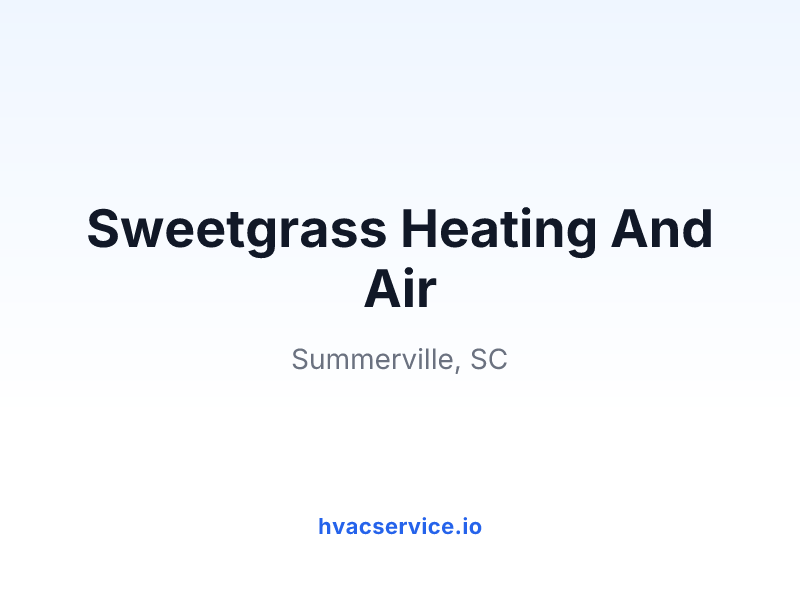 Sweetgrass Heating And Air