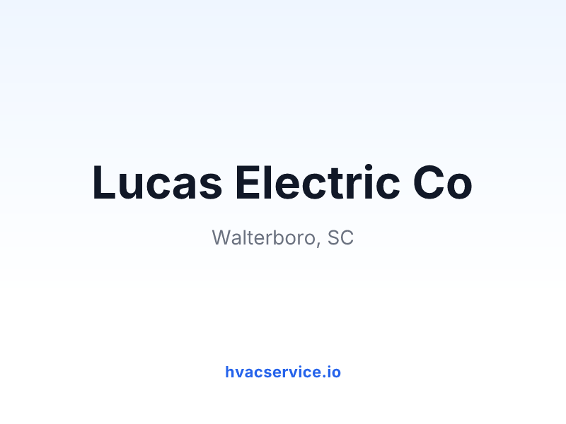 Lucas Electric Co