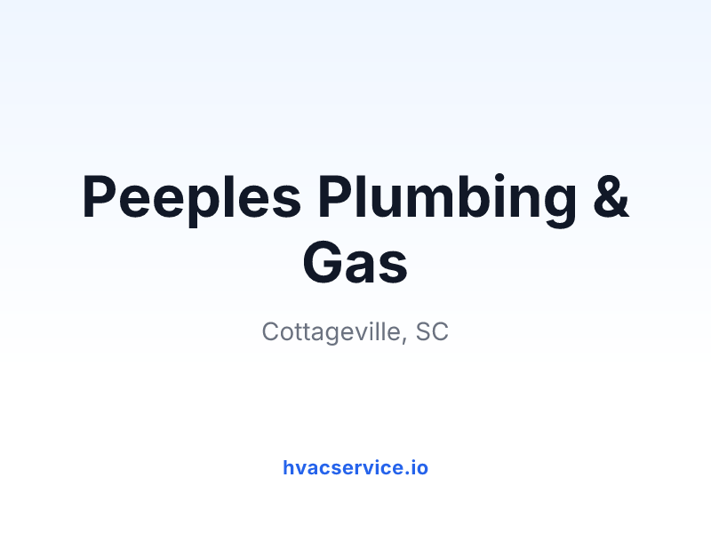 Peeples Plumbing & Gas