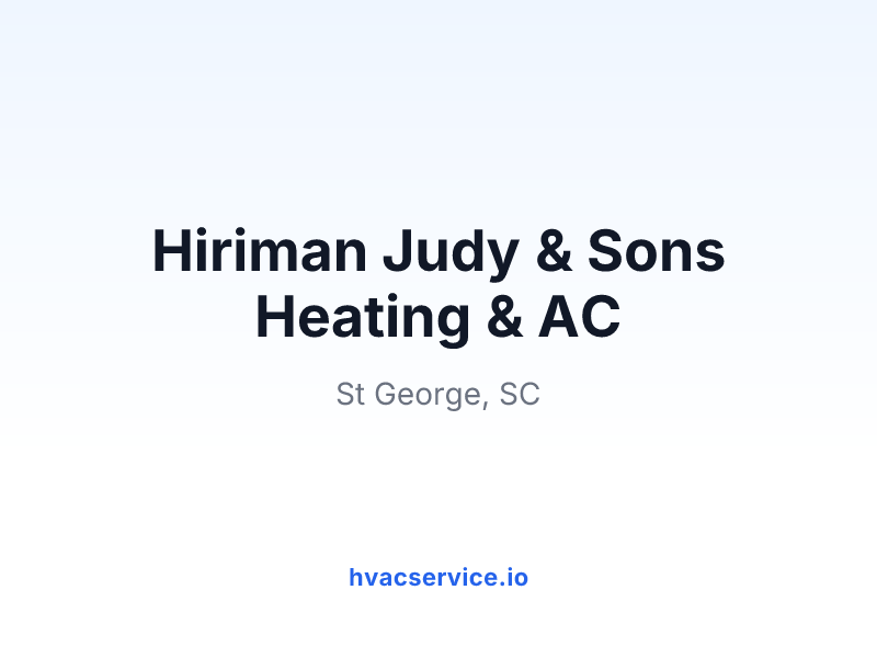 Hiriman Judy & Sons Heating & AC
