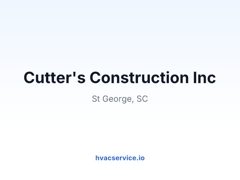 Cutter's Construction Inc