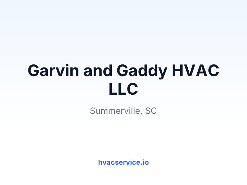 Garvin and Gaddy HVAC LLC