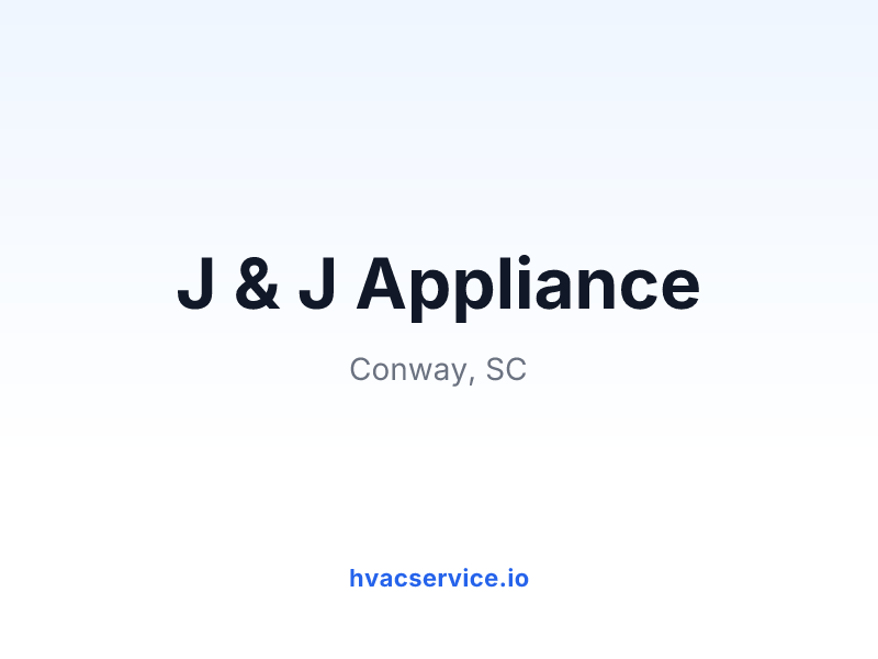 J & J Appliance