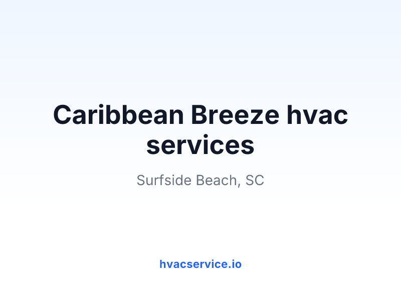 Caribbean Breeze hvac services