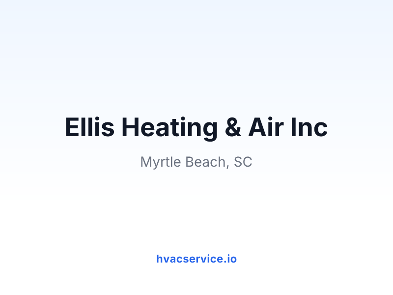 Ellis Heating & Air Inc