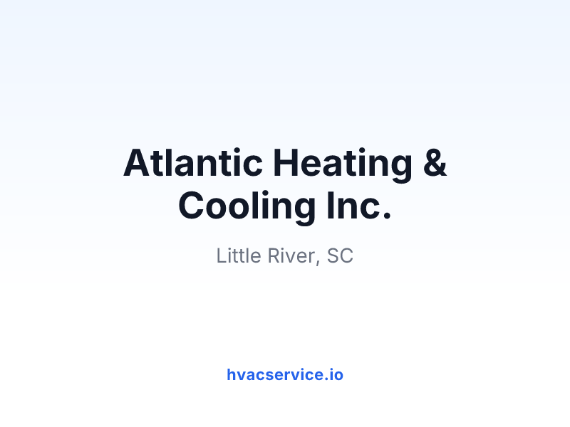 Atlantic Heating & Cooling Inc.