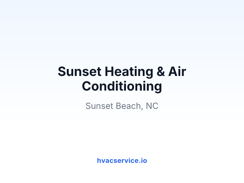 Sunset Heating & Air Conditioning