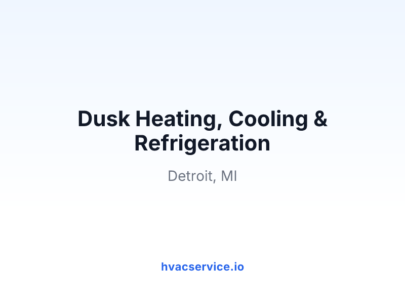Dusk Heating, Cooling & Refrigeration