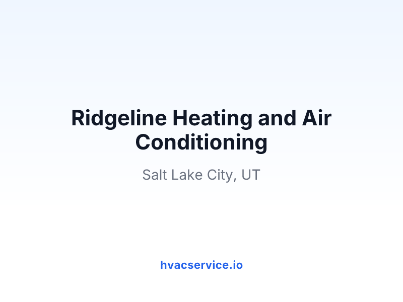 Ridgeline Heating and Air Conditioning