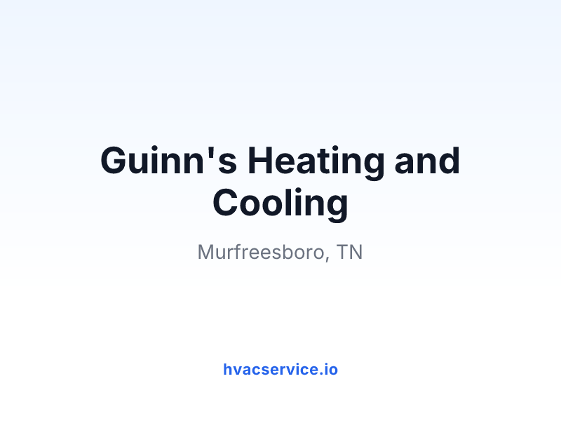 Guinn's Heating and Cooling