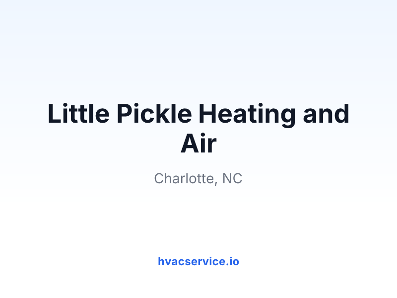 Little Pickle Heating and Air