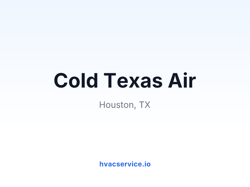 Cold Texas Air