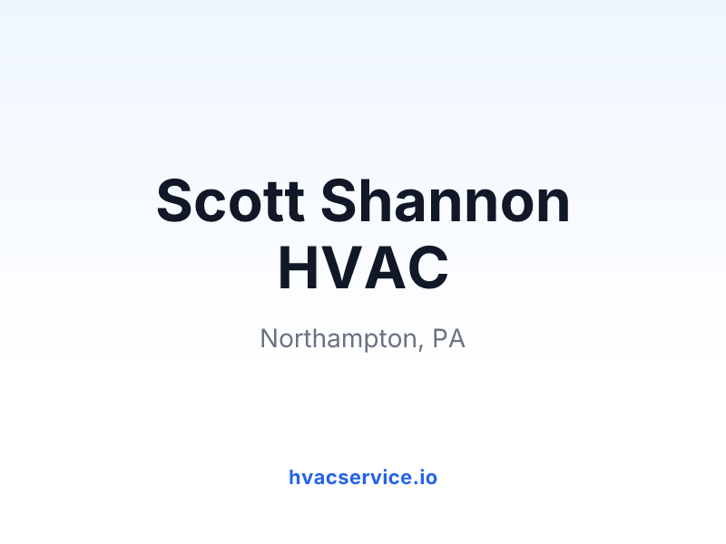 Scott Shannon HVAC