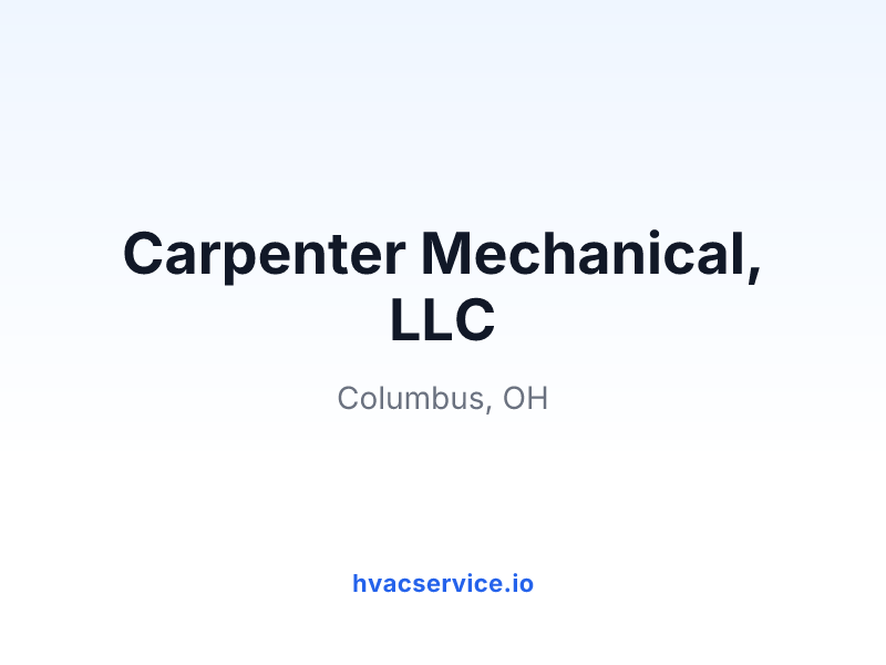 Carpenter Heating Cooling Plumbing & Electric