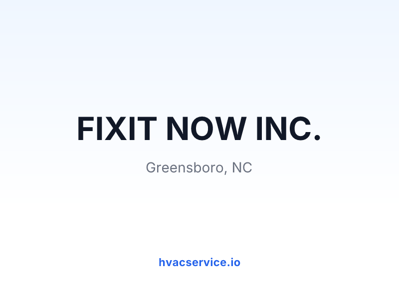 FIXIT NOW INC.
