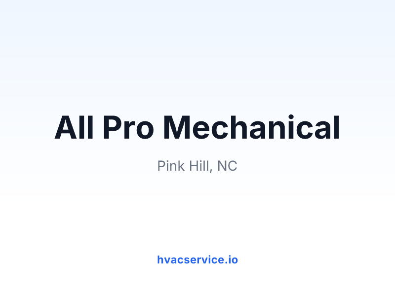 All Pro Mechanical