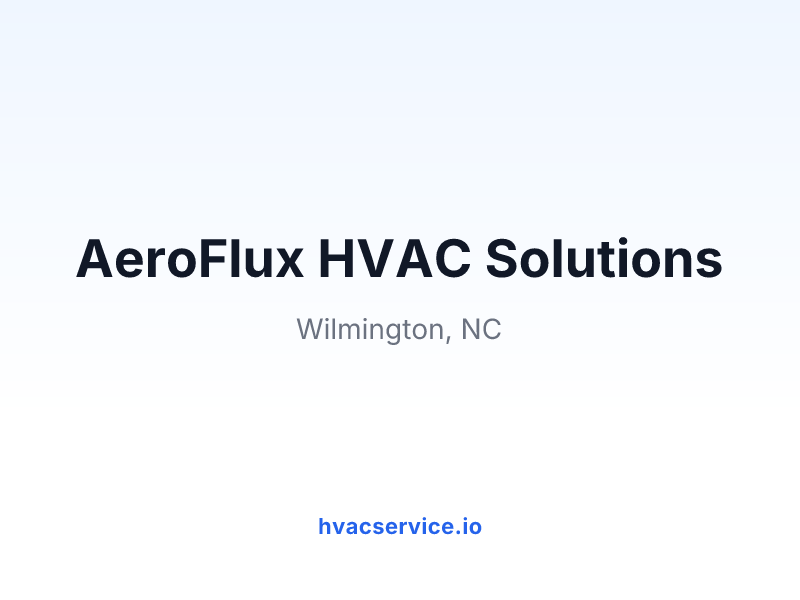AeroFlux HVAC Solutions