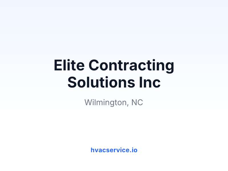 Elite Contracting Solutions Inc