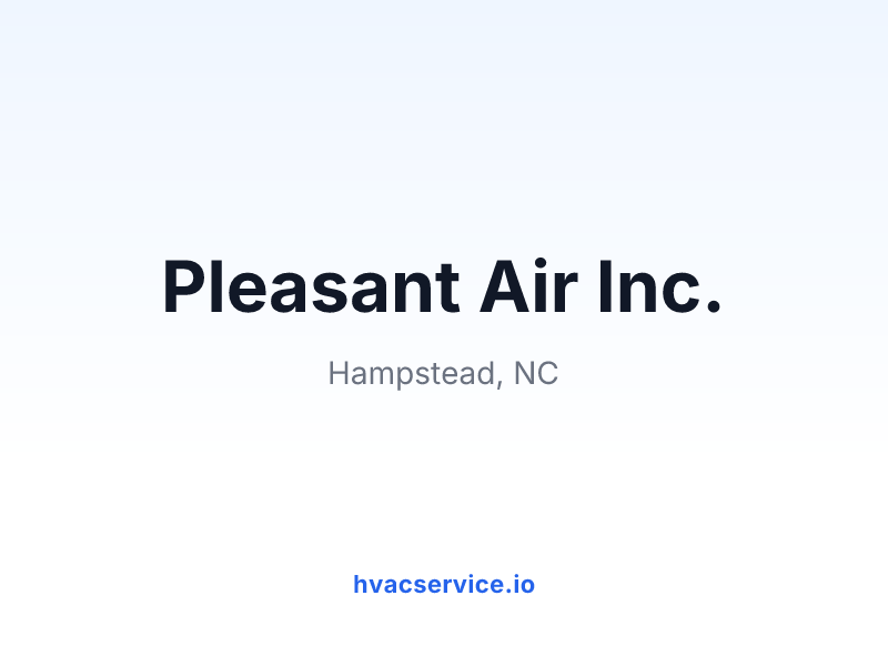 Pleasant Air Inc.
