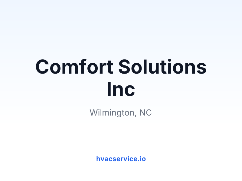 Comfort Solutions Inc