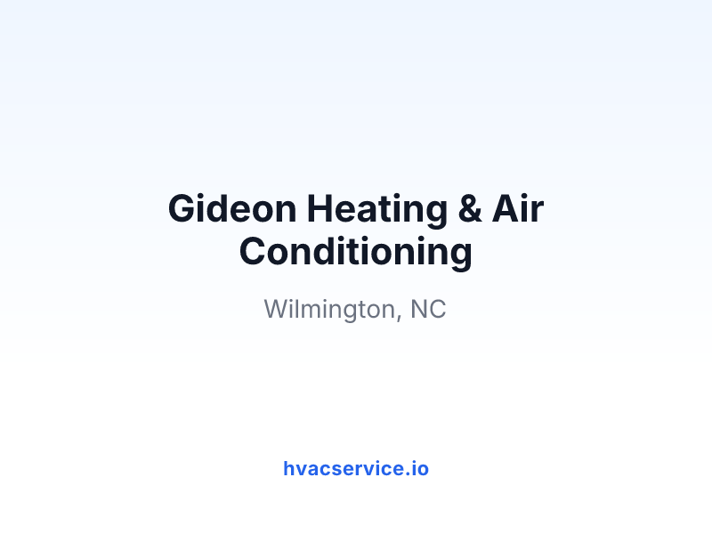 Gideon Heating & Air Conditioning