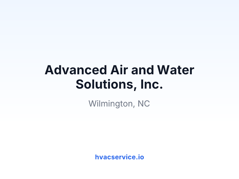 Advanced Air and Water Solutions, Inc.