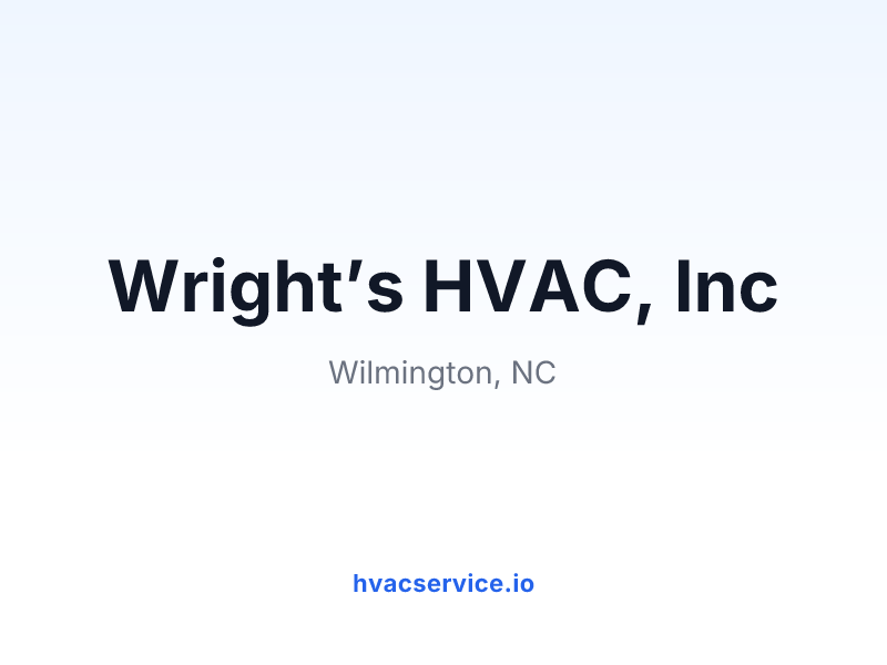 Wright’s HVAC, Inc