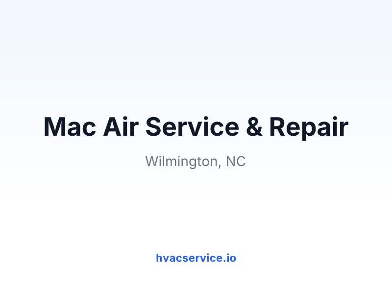 Mac Air Service & Repair