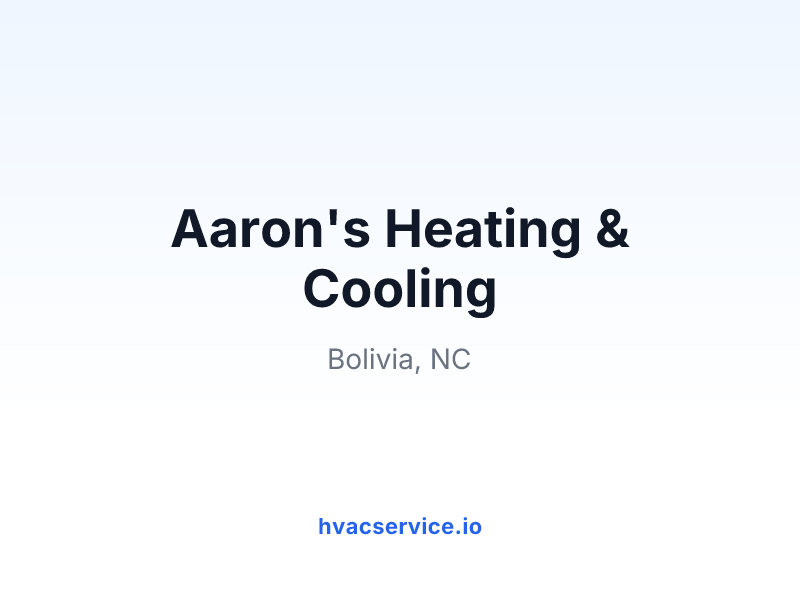 Aaron's Heating & Cooling