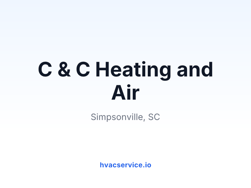 C & C Heating and Air