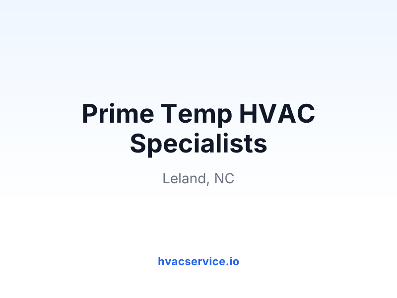 Prime Temp HVAC Specialists