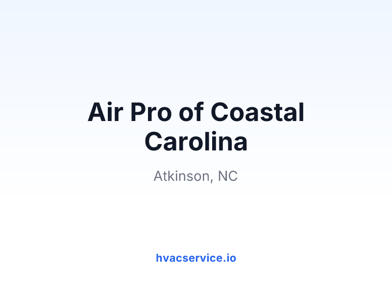 Air Pro of Coastal Carolina
