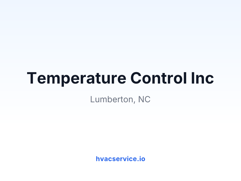 Temperature Control Inc