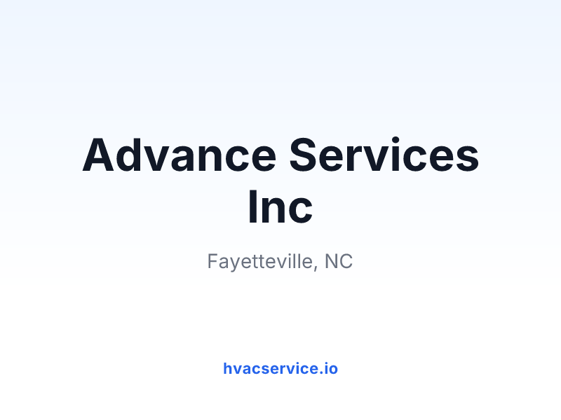 Advance Services Inc