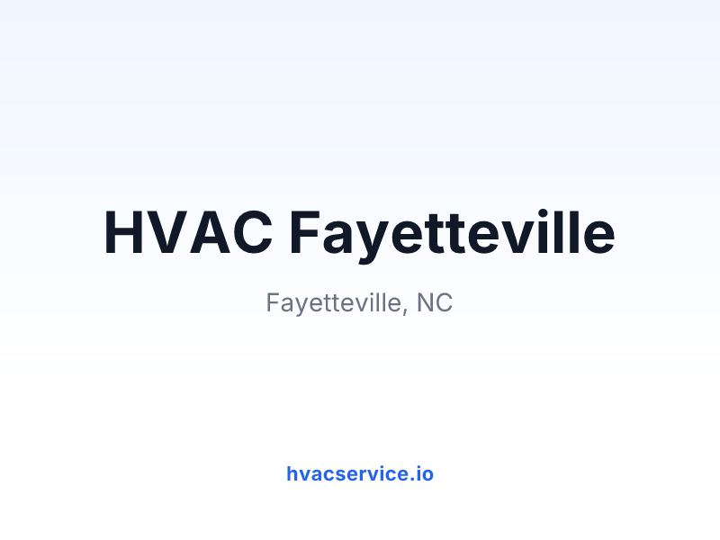 HVAC Fayetteville
