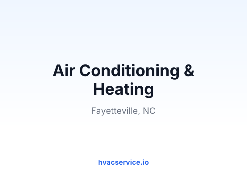 Air Conditioning & Heating