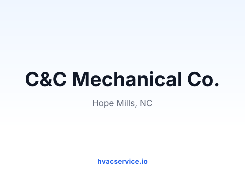C&C Mechanical Co.