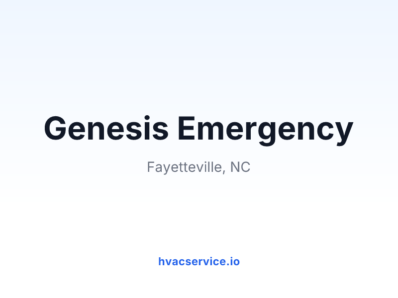 Genesis Emergency