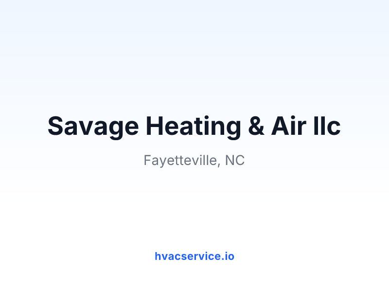 Savage Heating & Air llc