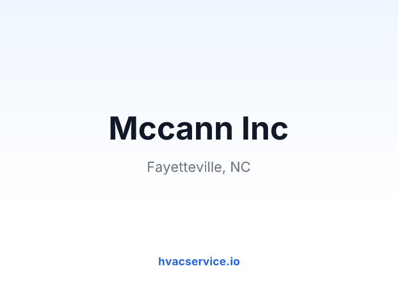 Mccann Inc