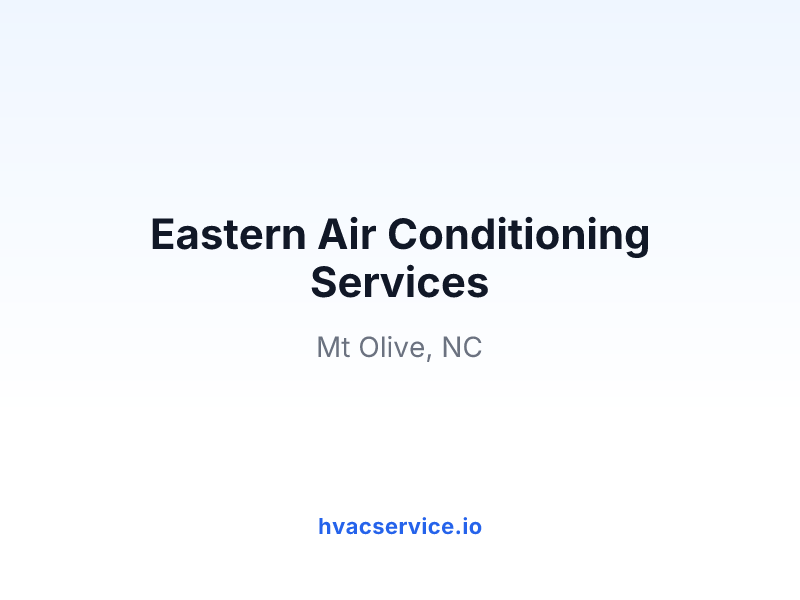 Eastern Air Conditioning Services