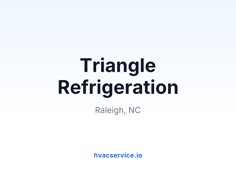 Triangle Refrigeration