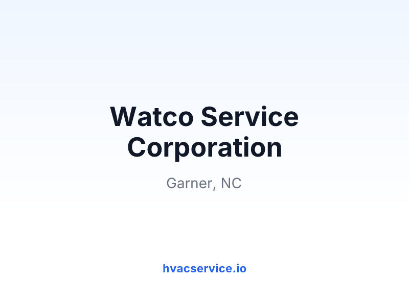 Watco Service Corporation