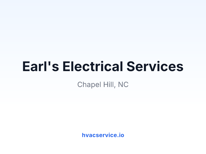 Earl's Electrical Services