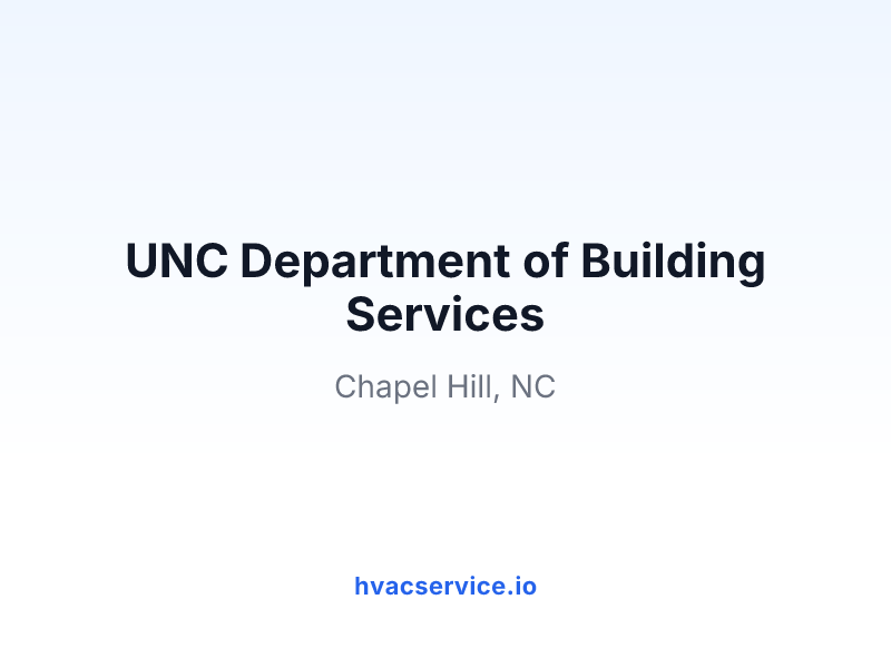 UNC Department of Building Services